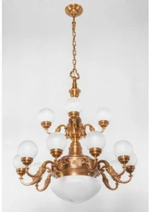 Patinas Lighting Люстра из латуни Pecs