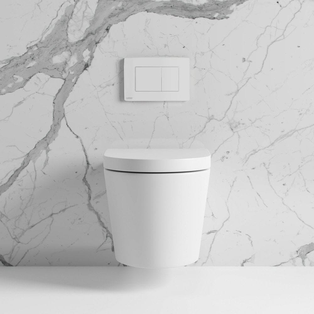 Керамический подвесной туалет с пластиной и сливной кассетой LUSSO без ARCH-00082135 - Вид №17