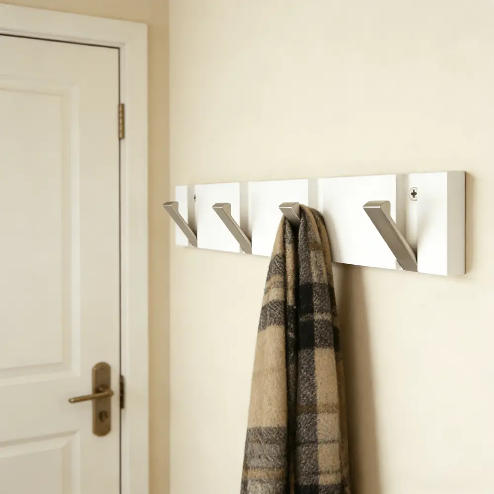 ВЕШАЛКА 4 КРЮЧКА PLY БЕЛ/МЕТ KONSENSA Santreyd STLM-2139843 - Вид №3