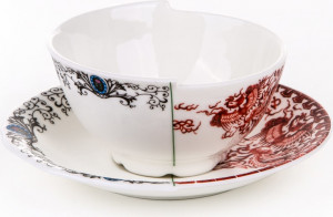 10647347 Seletti Чашка чайная с блюдцем Seletti "Гибрид.Зора" 10,5см Фарфор