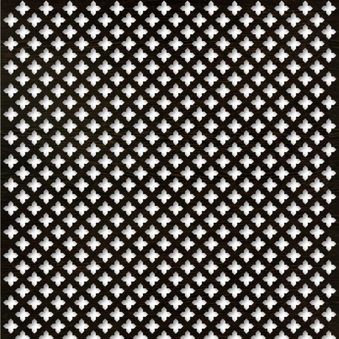 Панель декоративная перфорированная без рамки 1112х512 мм Готико венге STELLA (2шт) Глория STSR-187 - Вид №1