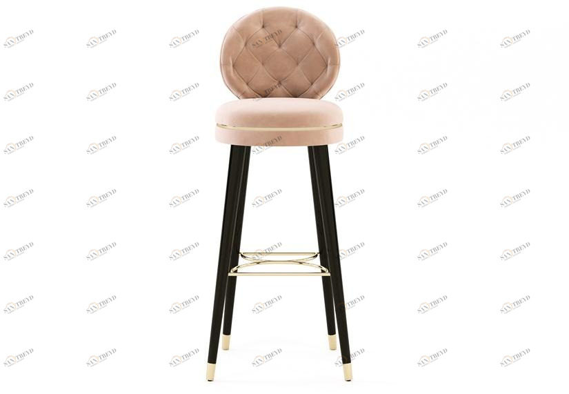 Domkapa Табурет медальон из бархата Katy Dk05 