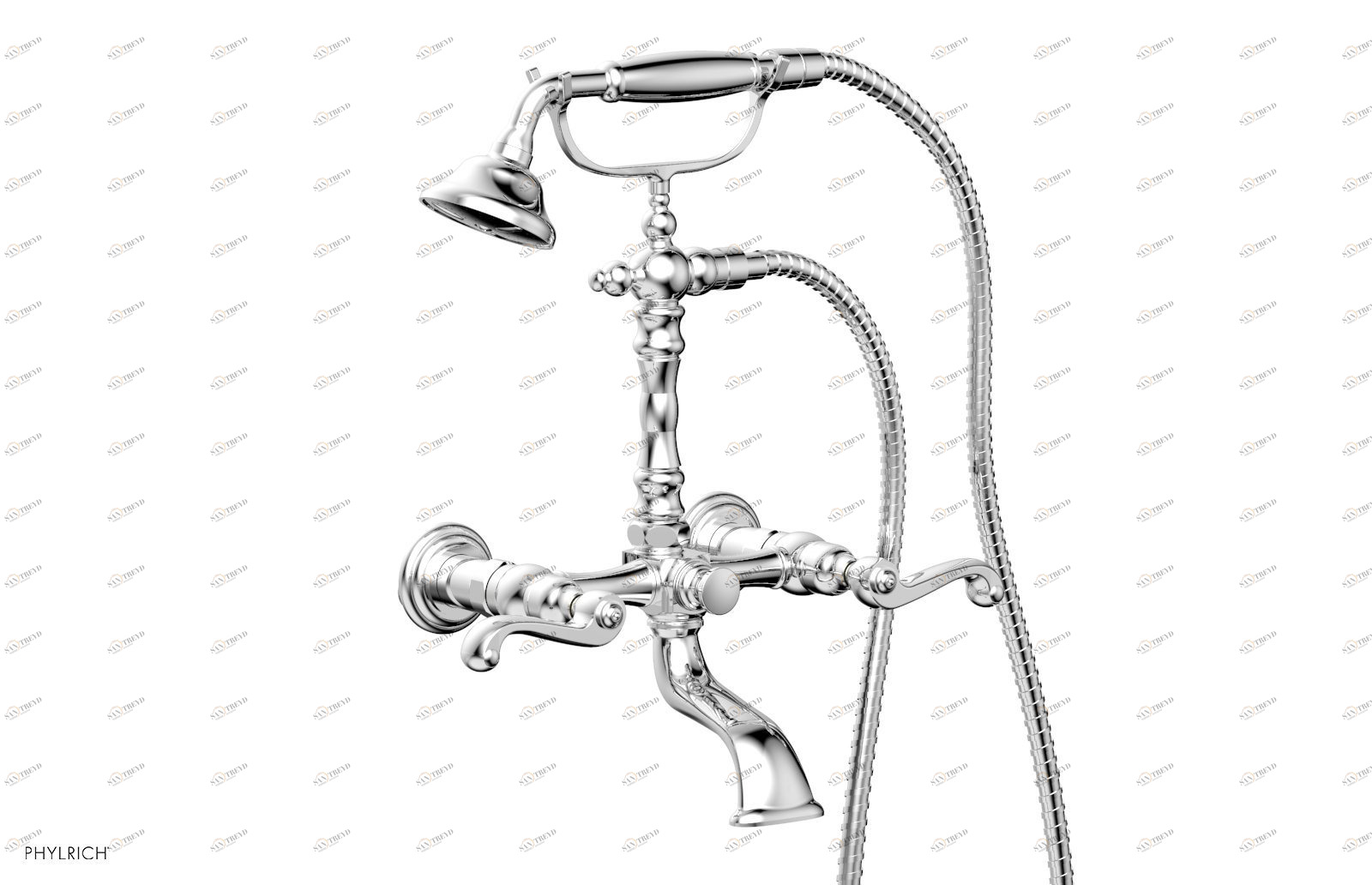 Смеситель для душа REVERE & SAVANNAH Phylrich  K2393-35-026 Хромированный 