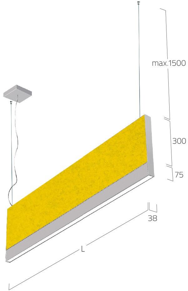 Lightnet Светодиодный подвесной светильник с прямым акустическим светом Matric sun-id-1486133 - Вид №1