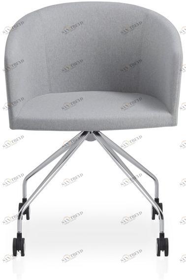 B&T Design Вращающееся кресло из ткани на колесиках sun-id-1403056