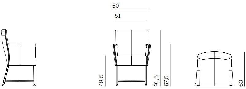 Montis Мягкое кожаное кресло с подлокотниками Geraldine sun-id-1363669 - Вид №3