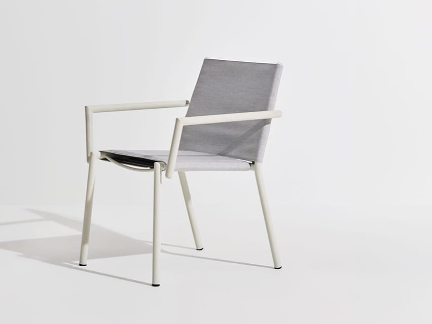 Тканевый штабелируемый садовый стул с подлокотниками Terraforma Eleven ARCH-00145946