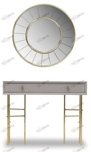 Enza Home Лакированная прямоугольная консоль с ящиками Astoria sun-id-1461580