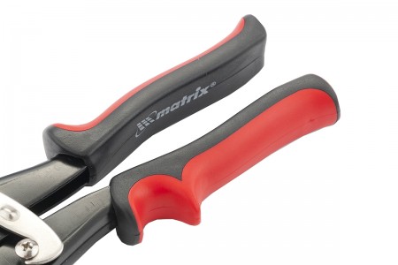 Ножницы по металлу 250 мм пряморежущие для тонкого металла обрезиненные рукоятки Matrix 12592 - Вид №3