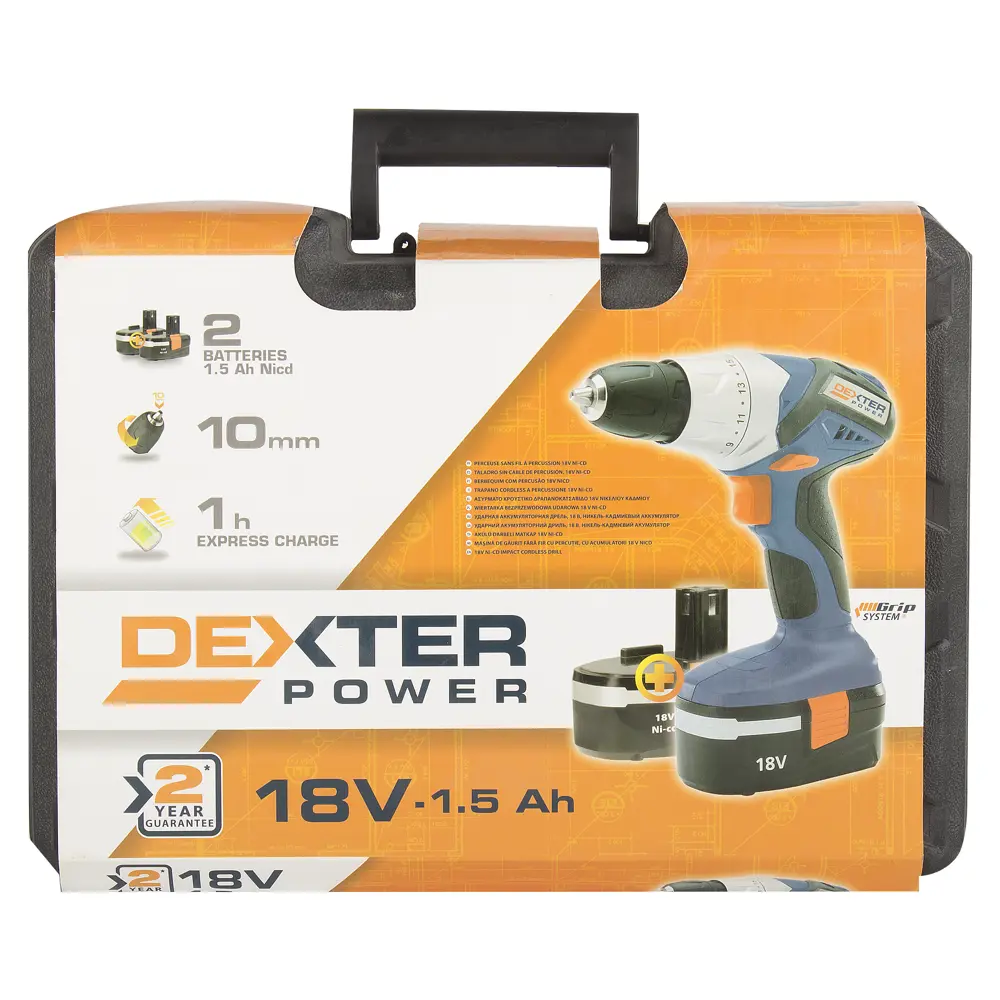 Шуруповерт Dexter, Ni-Cd 18 В, 1,5 Ач 14191119 STLM-2055599 DEXTER POWER  - Вид №4