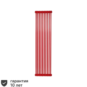 Радиатор трубчатый Irsap Tesi RR218001005A430N01 1735/65 10 секций боковое подключение сталь красный 82395888 STLM-2032879