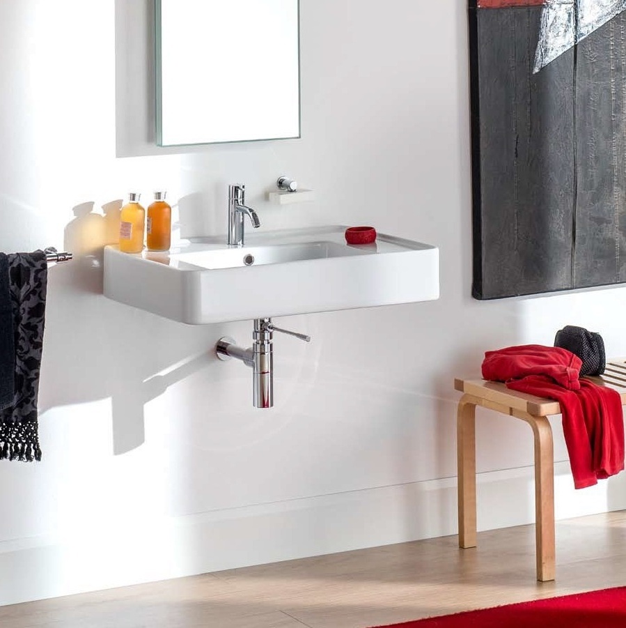 46062 Подвесная раковина настенная овальная Rapsel  белая  - Вид №1