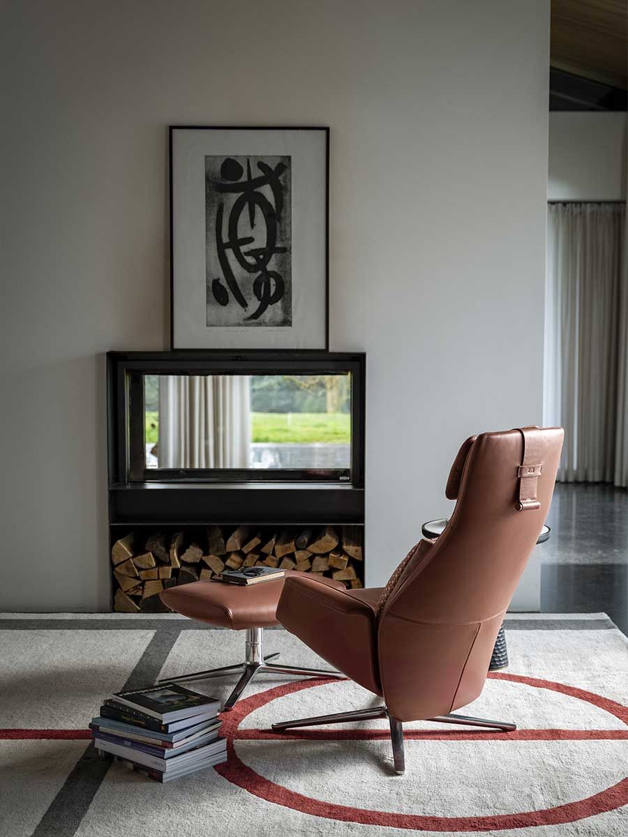 Кожаное кресло с высокой спинкой Poltrona Frau коллекция - диваны и кресла ARCH-00071629 - Вид №3