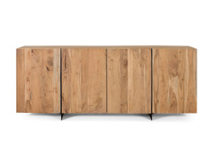 Шкаф из акации с распашными дверями