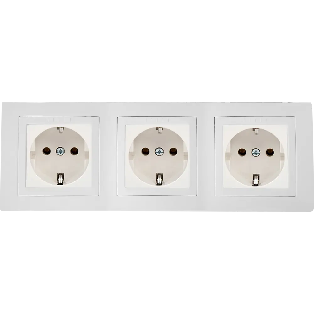 Рамка для розеток и выключателей Systeme Electric Unica 3 поста, цвет белый STLM-2201560 - Вид №2
