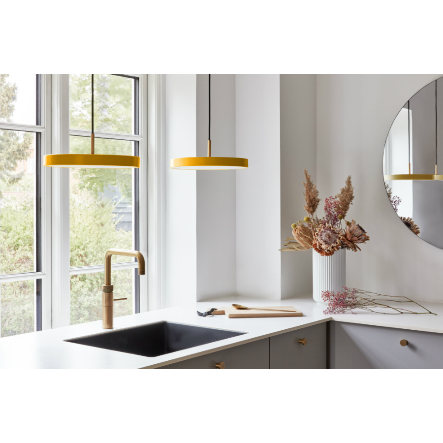 2211 Светильник подвесной asteria saffron mini, 31х10,5 см, желтый UMAGE  - Вид №1