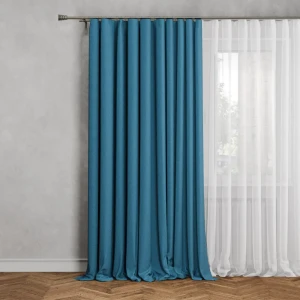 Штора на ленте Кирустик 160x260 см цвет голубой 89375997 STLM-2002211
