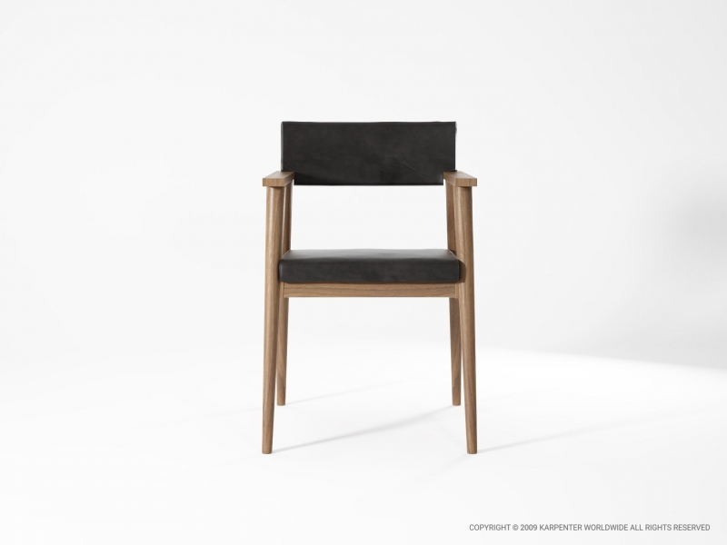 129_309 Кресло с кожей Karpenter Vintage