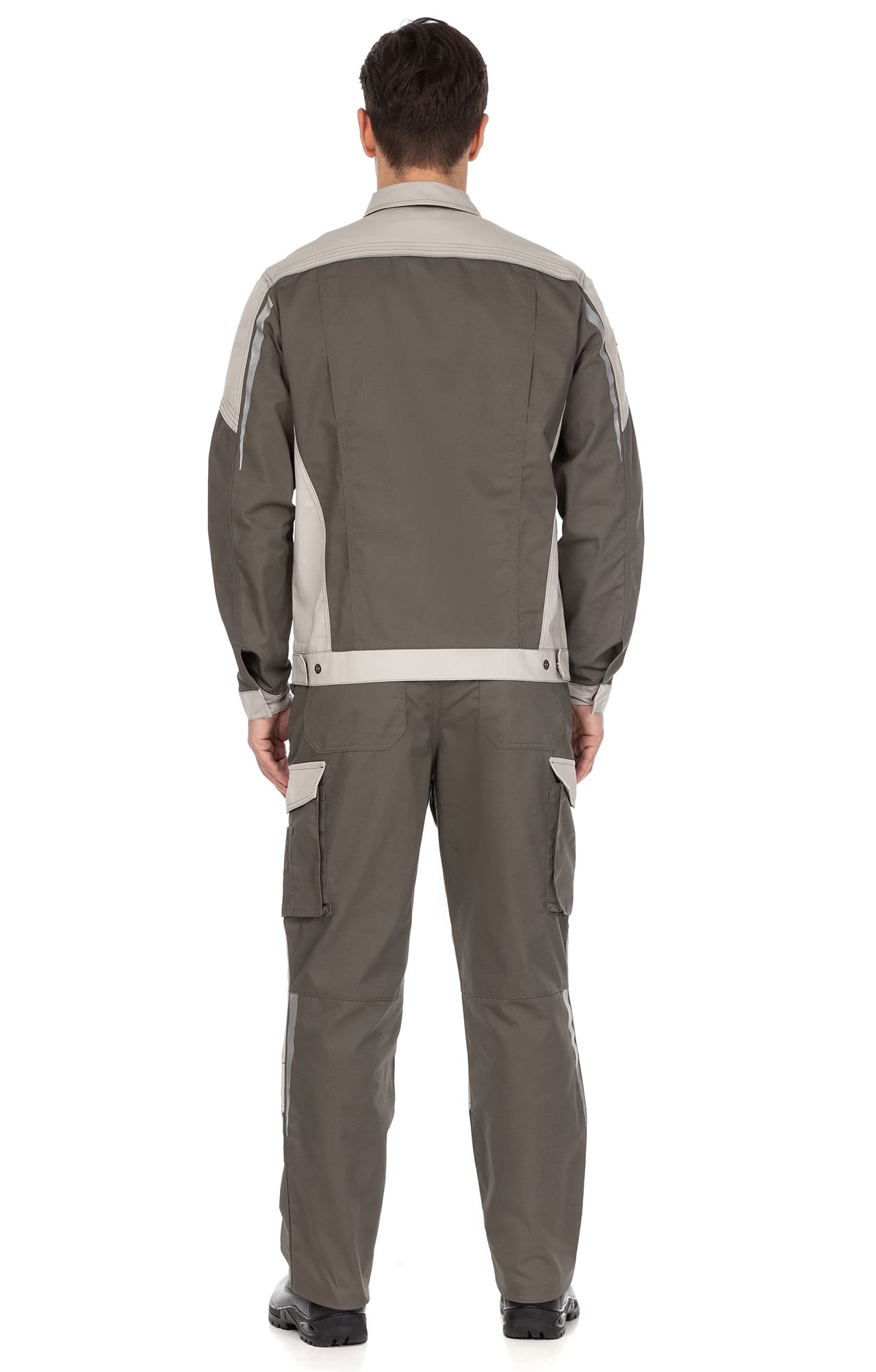 4991518 Костюм  NEW 2 серый хаки с серым песком STATUS  Летняя спецодежда  размер 56-58/170-176  - Вид №14