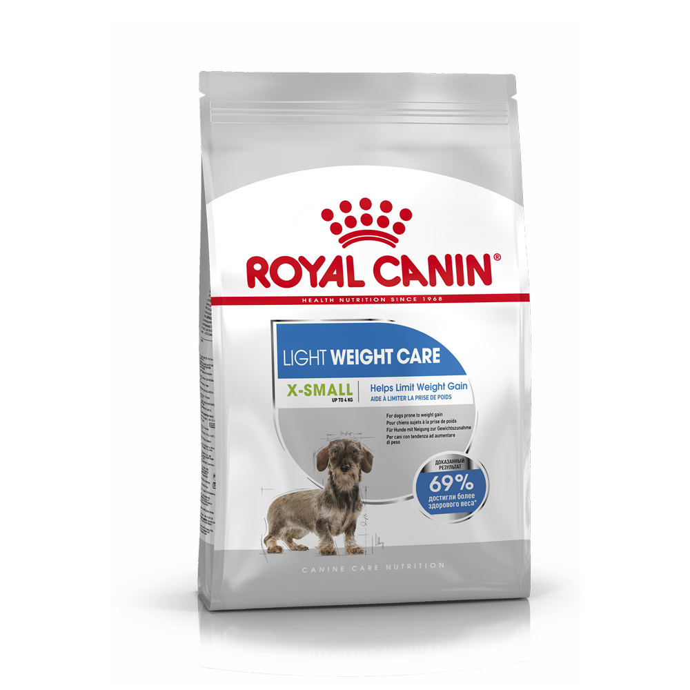 ПР0056387 Корм для собак Size X-Small Light Weight Care для миниатюрных пород сух. 1,5кг ROYAL CANIN 