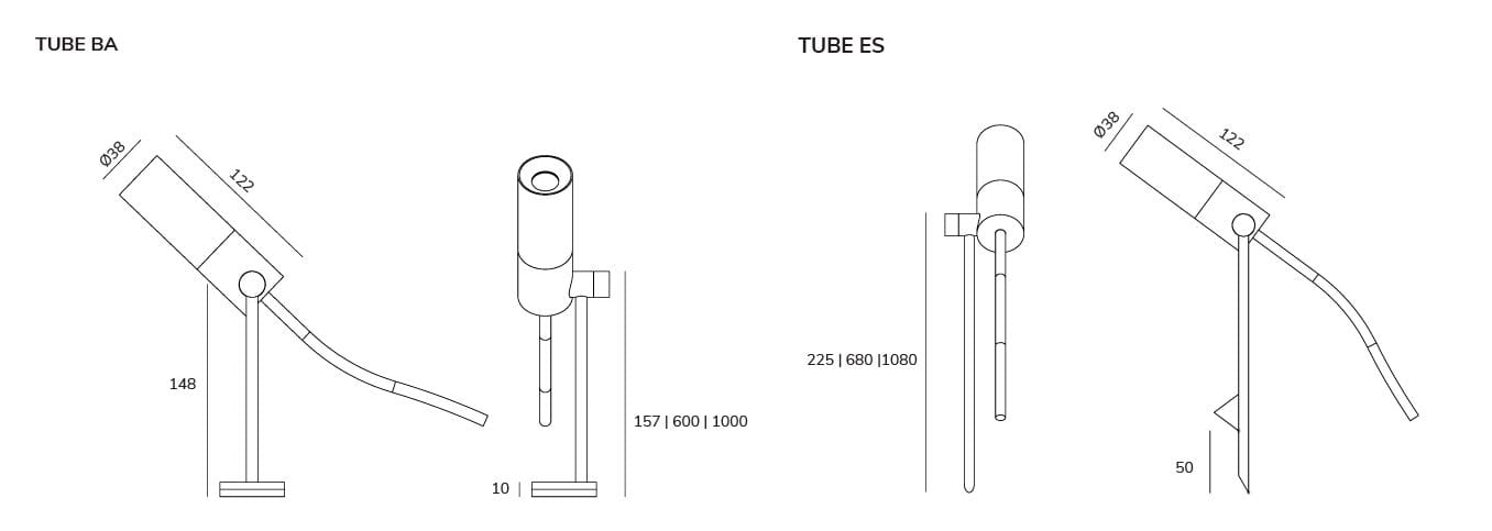 Термокрытый алюминиевый регулируемый светодиодный наружный прожектор Exporlux TUBE ARCH-00031661 - Вид №5