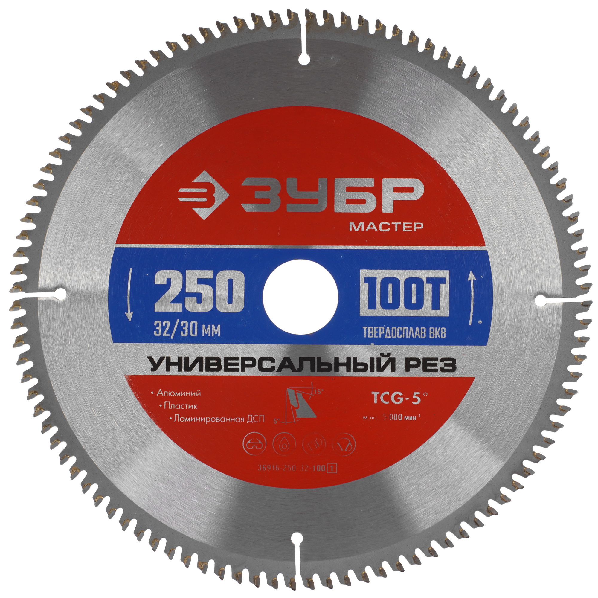 Диск пильный ЗУБР Универсальный рез 36916-250-32-100_z01 9173797 STDN-0013959