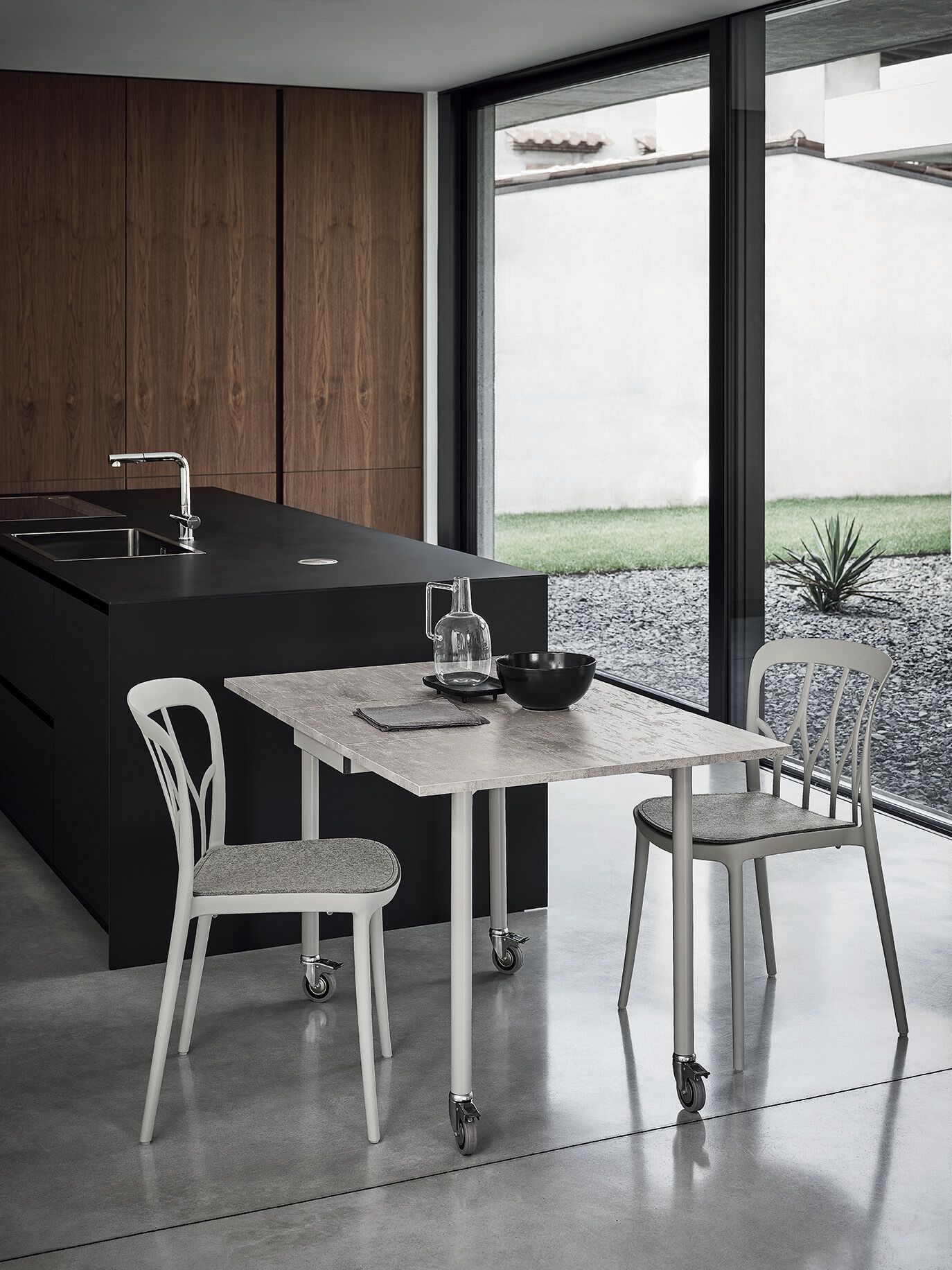 Раздвижной стол из меламина с колесами Bontempi Casa FLASH ARCH-00111741 - Вид №2