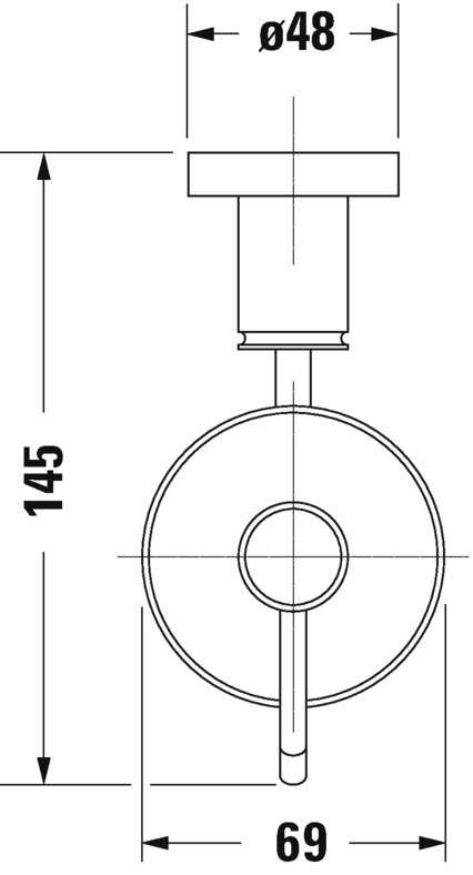009916..00 Дозатор для мыла D-Code #009916 69 мм Хром Duravit - Вид №1