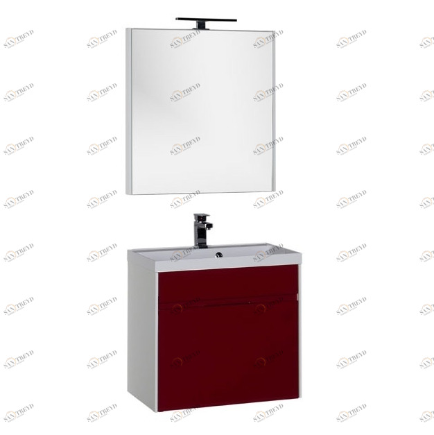 Комплект мебели Aquanet Латина 70 бордо (1 ящик) 00181081
