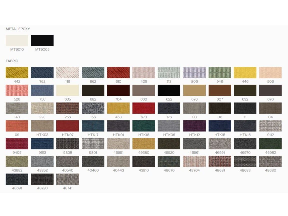 Вращающееся кресло с высокой спинкой из ткани Ersa ARCH-00048371 - Вид №2