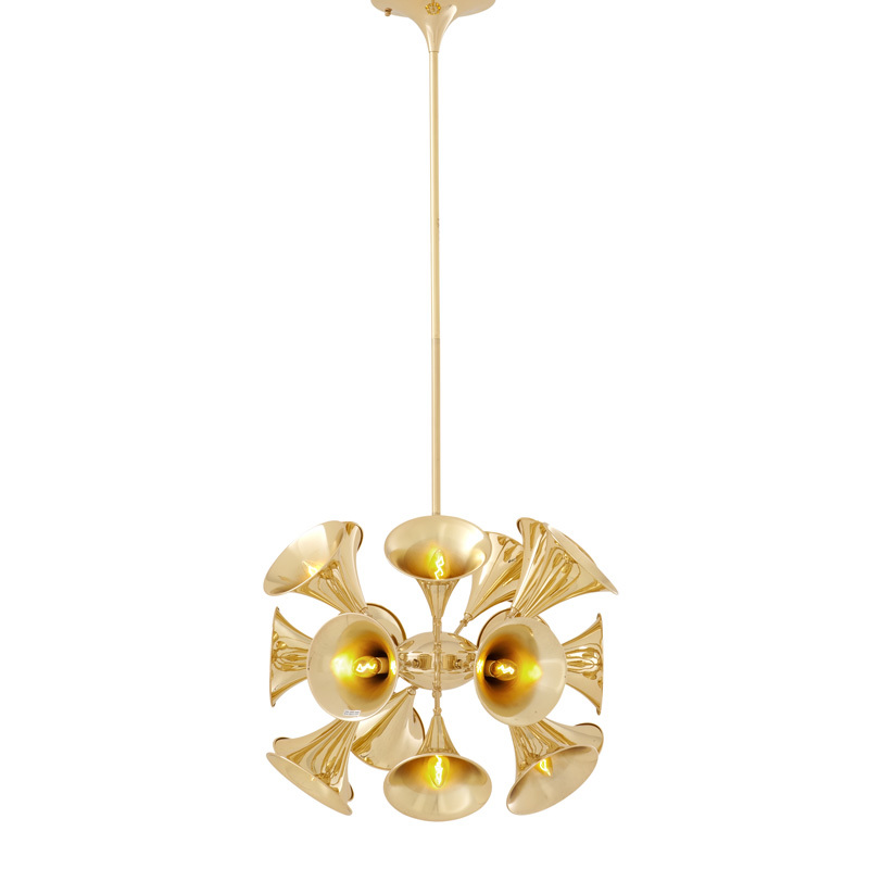 Люстра Miles Davis от Eichholtz 109388 EICHHOLTZ ДИЗАЙНЕРСКИЕ, EICHHOLTZ 060550 Латунь  - Вид №5