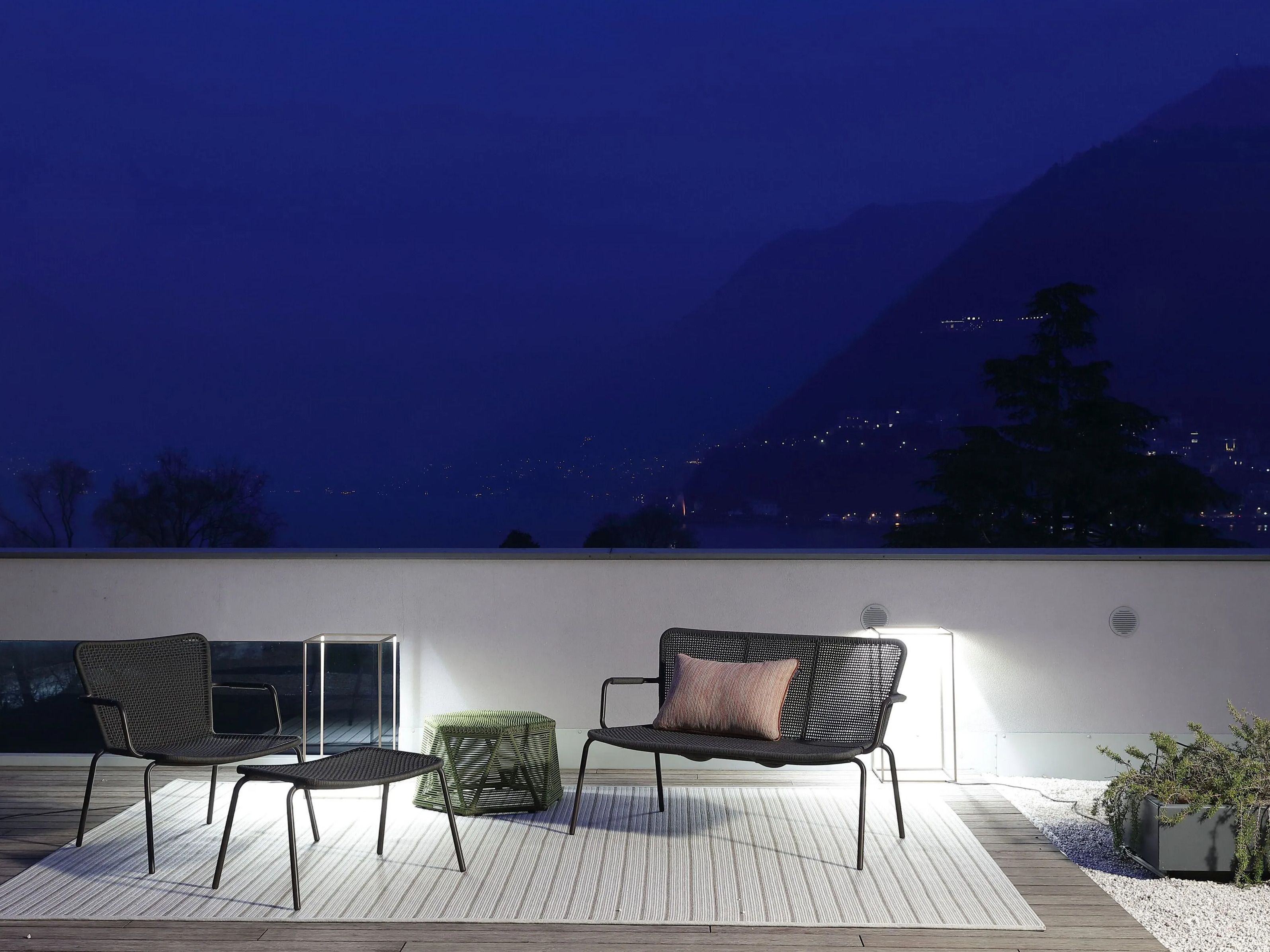 Плетеный алюминиевый сад штабелируемый диван Nodo Italia Via ARCH-00133705 - Вид №7