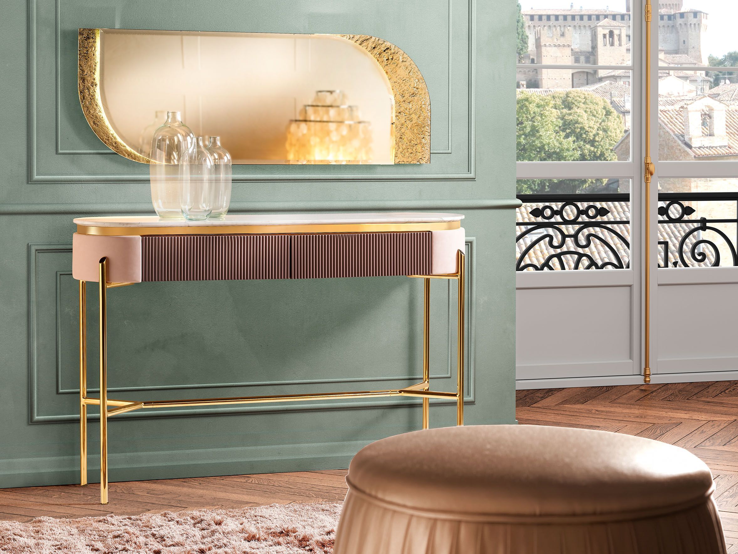 Овальная консоль с ящиками Former In Italia ARCH-00041317 - Вид №2