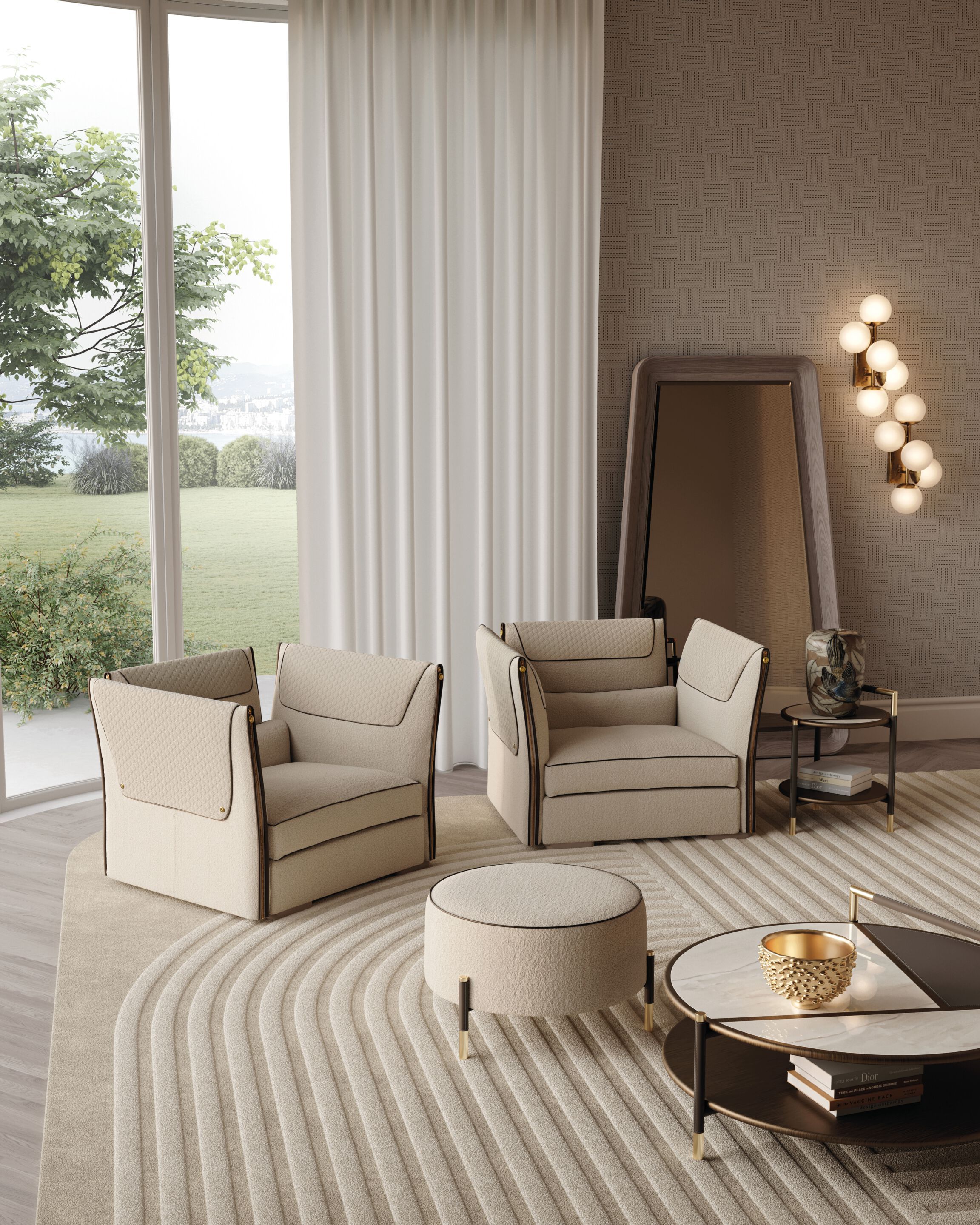 Кожаное кресло Vittoria Frigerio Clivio ARCH-00082030 - Вид №2