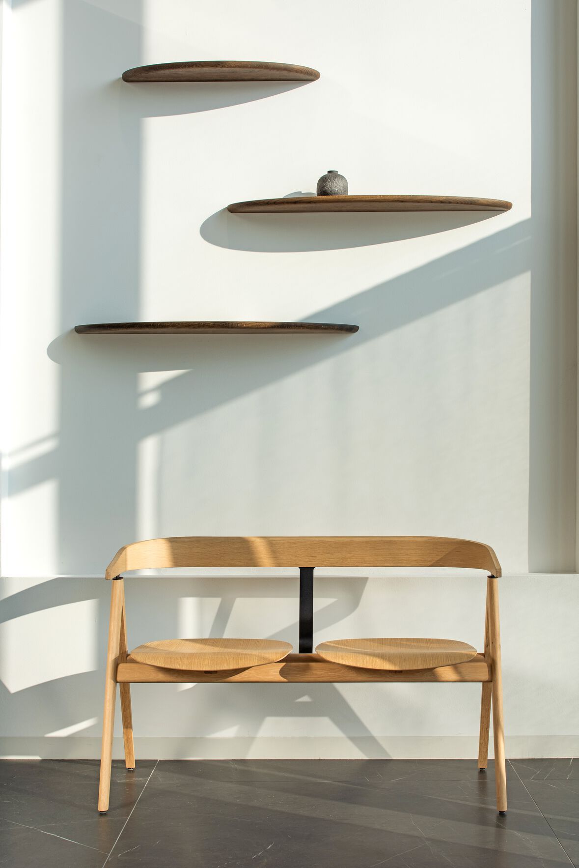 Дубовая скамья со спинкой Gazzda Ava ARCH-00042434 - Вид №4