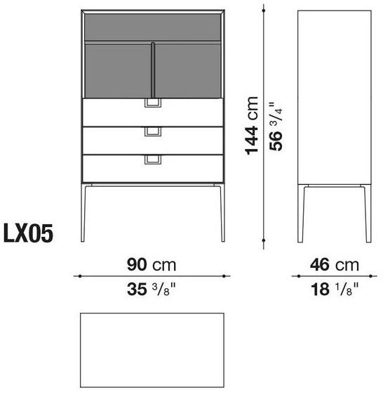 Maxalto Буфет из лакированной древесины с распашными дверцами Alcor sun-id-1351452 - Вид №7