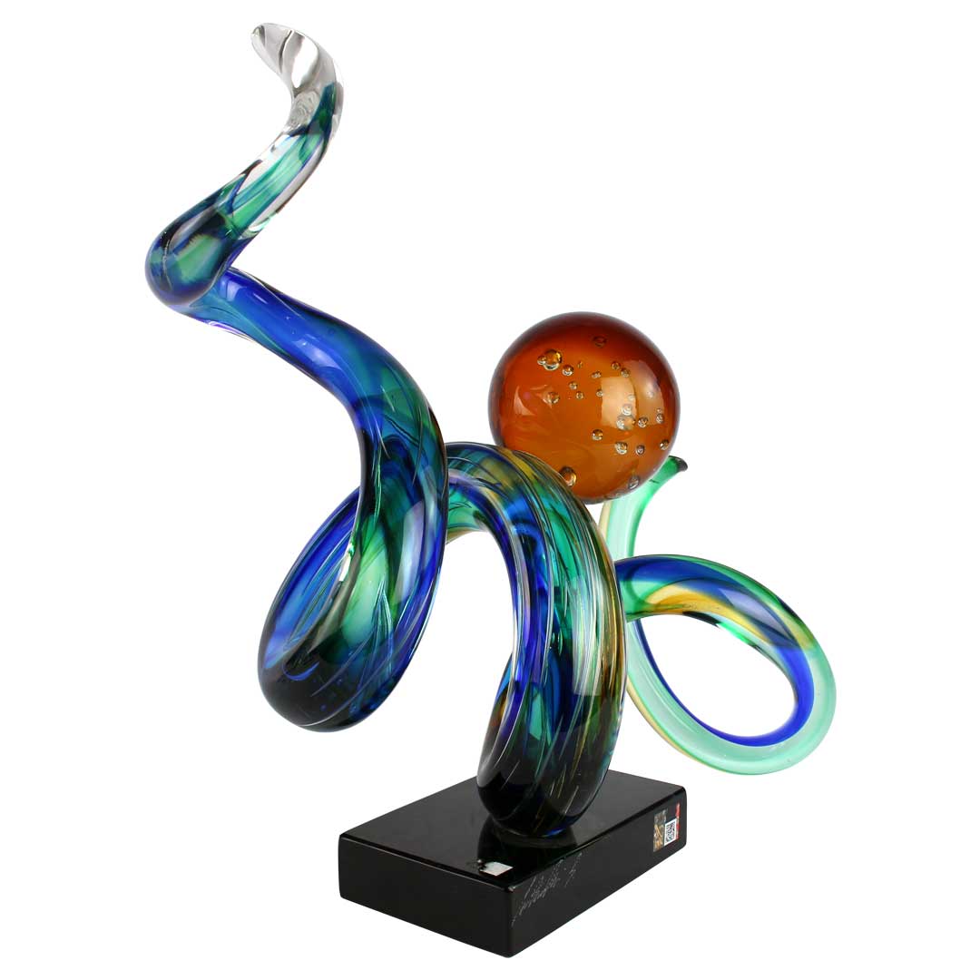 4621 ORIGINALMURANOGLASS Скульптура Абстракция - муранское стекло OMG 31 см  - Вид №1
