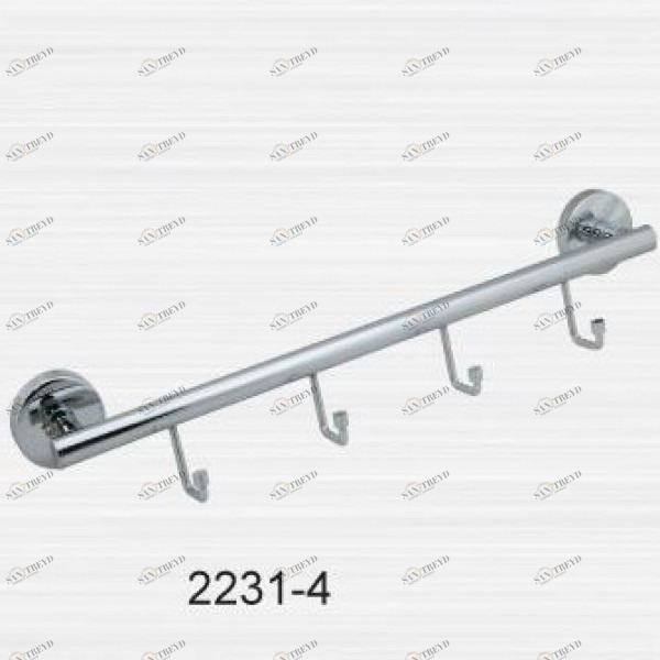 Полотенцедержатель трубчатый четыре крючка Rainbowl (Турция) Long 2231-4 sun-id-562033