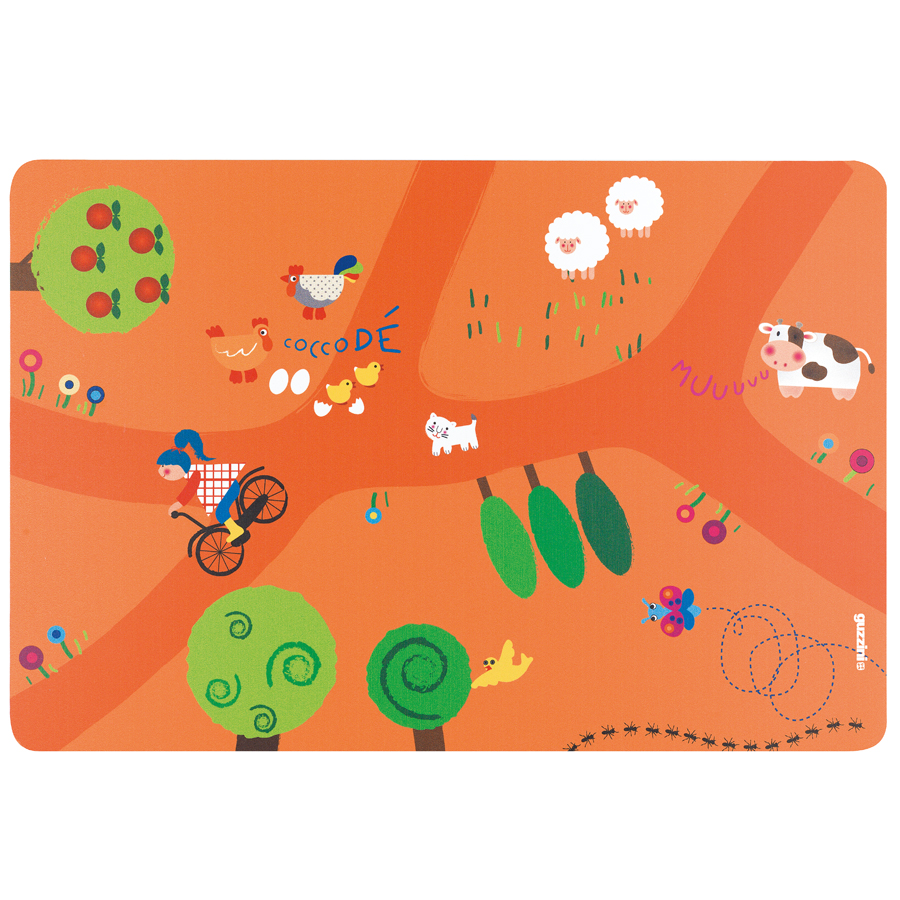 22606752OR Салфетка подстановочная детская on the road, оранжевый Guzzini 