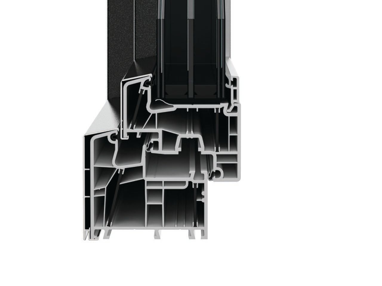 ПВХ/алюминиевые оконные рамы DQG - Diquigiovanni DQG 85 ARCH-00070907 - Вид №2