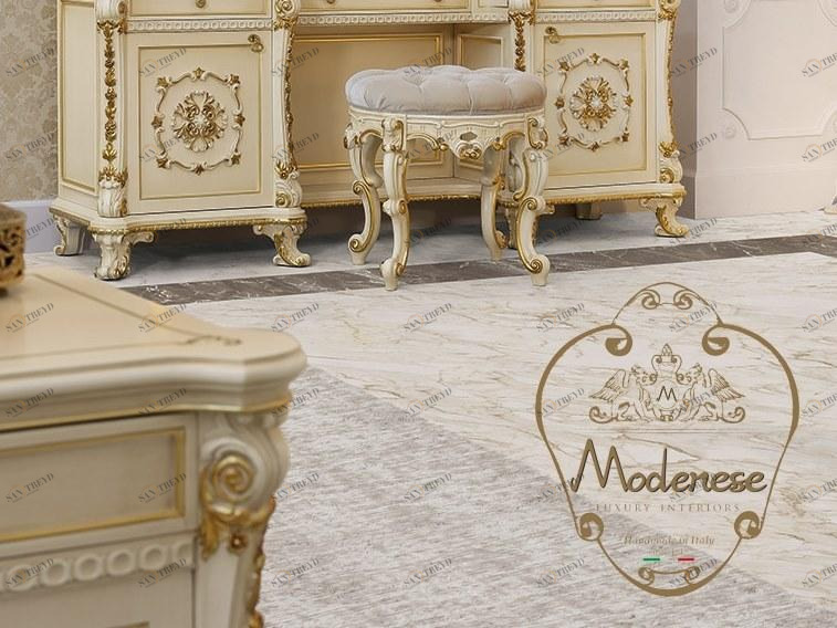 Modenese Gastone Низкий табурет с тканевой обивкой Deluxe sun-id-1361635