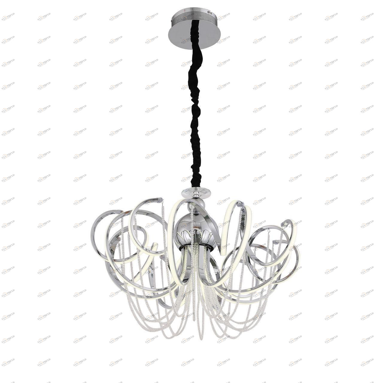 Подвесная светодиодная люстра ST Luce Travaso SL959.103.08 ST LUCE ДИЗАЙНЕРСКИЕ, TRAVASO 220492 Хром 