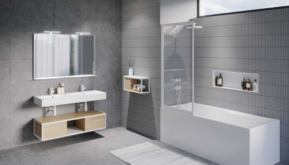 GDB508W000 Душевое ограждения на борт вынны Santreyd Чехия  - Вид №2