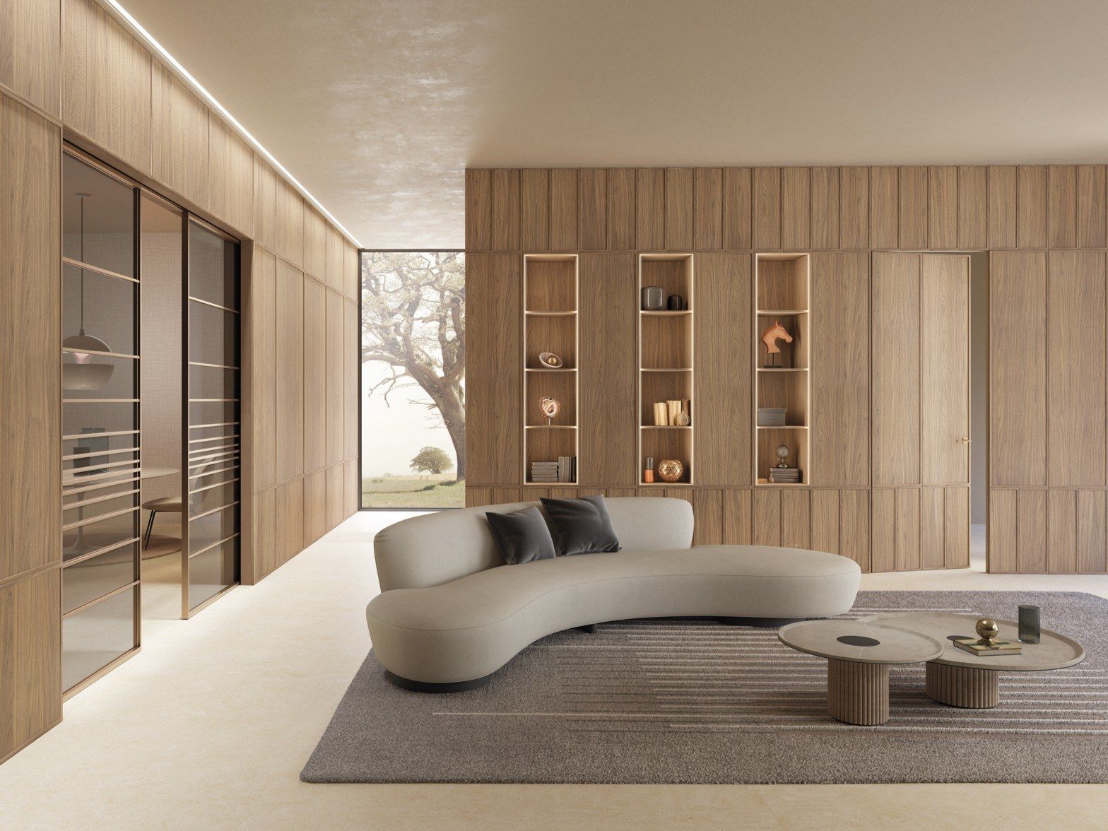 Деревянная обшивка BARAUSSE Porte integrate ARCH-00087625 - Вид №1