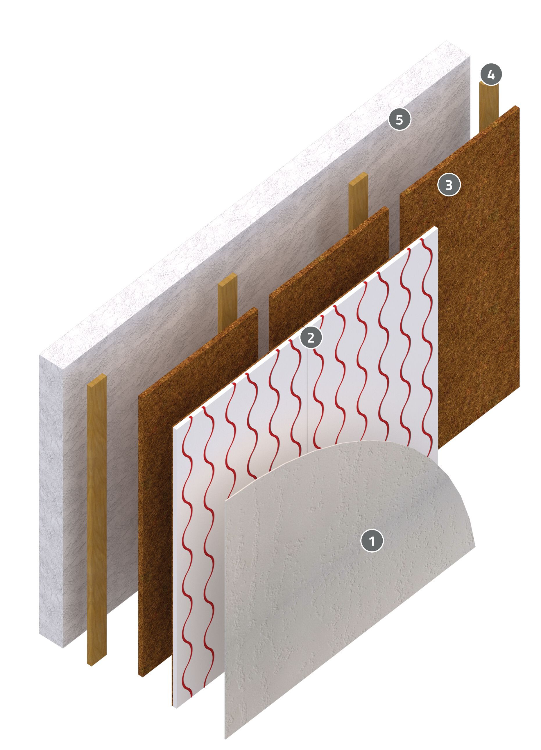Лучистая стеновая панель из мелового волокна ECOBEL FinoTherm® ARCH-00049990 - Вид №1