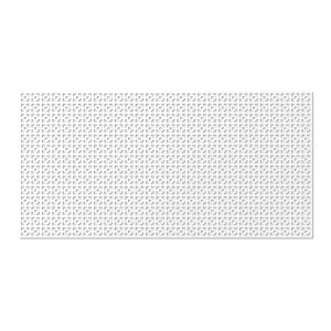 ЛАЙТ Перфорированная панель ХДФ белый дамаско 120×60 см 89112138