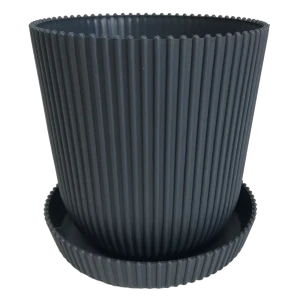 Горшок для цветов Тek.А.Тek 14x14x13.5 см v1.4 л пластик графит