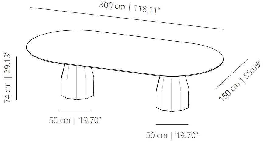 Viccarbe Овальный стол Burin sun-id-1385789 - Вид №4
