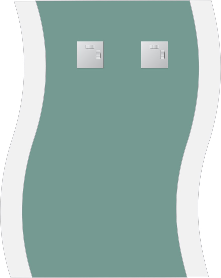 BY 0415 Зеркало с матированием EVOFORM Fashion - Вид №2