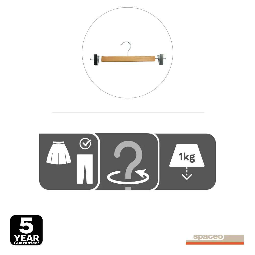 Плечики Spaceo с зажимом: элегантное хранение без деформации 82680668 Плечики с зажимом STLM-0033928 - Вид №10